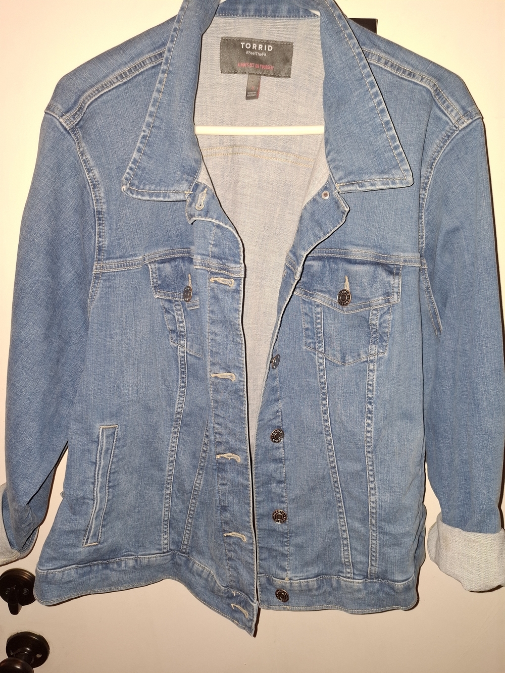 torrid Light Wash Blue Denim Trucker Jacket
